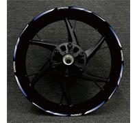 Motorbike Hub Decoration Motorcycle Wheel Sticker for CFMOTO 650 MT 400GT 650NK 400NK 300NK 250NK 150NK Rim Decal Wheel Rim Sticker Set(Color 8)