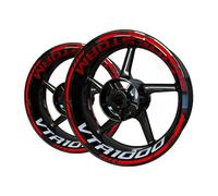 Motorbike Hub Decoration Motorcycle Wheel Sticker for HO&NDA VTR1000 VTR 1000 Reflective Sticker On Wheel Hub Rim Decal Wheel Rim Sticker Set(Color 4)