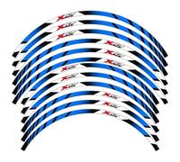 Motorbike Hub Decoration Motorcycle Wheel Sticker for HO&NDA Xadv X-ADV 750 Xadv750 X-Adventure Reflective Sticker On Wheel Hub Rim Decal Wheel Rim Sticker Set(Color2)