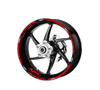 Motorbike Hub Decoration Motorcycle Wheel Sticker for YA&MAHA XJR 400 1200 1300 XJR1300 Reflective Sticker On Wheel Hub Rim Decal Wheel Rim Sticker Set(Color2)