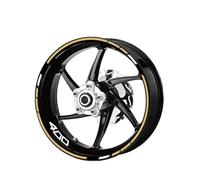 Motorbike Hub Decoration Motorcycle Wheel Stickers for Kawasaki Z400 Reflective Rim Decals Stripe Tape Wheel Rim Sticker Set(Color 7)
