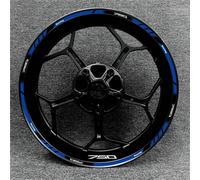 Motorbike Hub Decoration Motorcycle Wheel Stickers for Kawasaki Z750 Z 750 Reflective Rim Decals Stripe Tape Wheel Rim Sticker Set(Color 11)