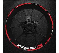 Motorbike Hub Decoration Motorcycle Wheel Stickers for Suzuki Gsx-s750 Gsx S 750 Gsx S750 2024 Rims Decal Wheel Reflective Decoration Decals Wheel Rim Sticker Set(Color 3)