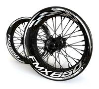 Motorbike Hub Decoration Motorcycle Wheel Stickers Rim Decals for HO&NDA FMX650 FMX 650 Modified Decorative Stickers Wheel Rim Sticker Set(Color 10)
