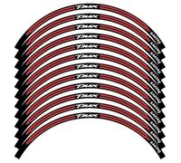 Motorbike Hub Decoration Motorcycle Wheel Stickers Rim Decals for TMAX T-MAX 500/530 TMAX500 TMAX530 Modified Decorative Stickers Wheel Rim Sticker Set(Color 4)