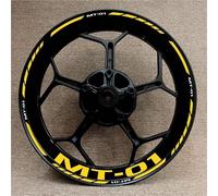 Motorbike Hub Decoration Motorcycle Wheel Stickers Rim Decals for YA&MAHA MT-01 MT01 MT 01 17 Inch Modified Decorative Stickers Wheel Rim Sticker Set(Color 25)