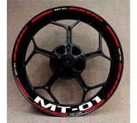 Motorbike Hub Decoration Motorcycle Wheel Stickers Rim Decals for YA&MAHA MT-01 MT01 MT 01 17 Inch Modified Decorative Stickers Wheel Rim Sticker Set(Color 12)