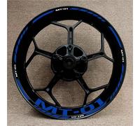 Motorbike Hub Decoration Motorcycle Wheel Stickers Rim Decals for YA&MAHA MT-01 MT01 MT 01 17 Inch Modified Decorative Stickers Wheel Rim Sticker Set(Color1)