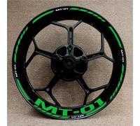 Motorbike Hub Decoration Motorcycle Wheel Stickers Rim Decals for YA&MAHA MT-01 MT01 MT 01 17 Inch Modified Decorative Stickers Wheel Rim Sticker Set(Color 27)