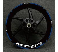 Motorbike Hub Decoration Motorcycle Wheel Stickers Rim Decals for YA&MAHA MT-07 MT07 MT 07 2022 Modified Decorative Stickers Wheel Rim Sticker Set(Color 12)