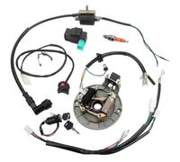Motorbike Ignition Coil For 50 70 110 125 140cc 4T CDI Ignition Coil A7TC For Spark Plug Kill Switch Wire Harness Magneto Switch Keys Lock Set Dirt Bikes