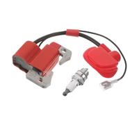 Motorbike Ignition Coil Replacement Kit for Scooter and Atv Engine | Red Finish, Heat Resistant Design, Easy Installation, Plastic Alloy Ceramic Build, 20x6.2x2.8cm