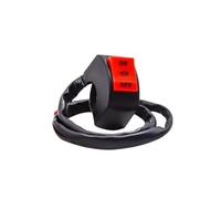 Motorbike Ignition Starter Button 22-25mm 7/8" Motorcycle Controls Switches Three Line Motorcycle Parts Button Motorcycle Handlebar Switch Motorcycle Electronics Accessories(Red 3 line)
