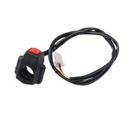 Motorbike Ignition Starter Button 22mm ATV Motorcycle Horn Kill Off Stop Switch Button Dual Sport Quad Start Motorbike Accessories Control Handle Switches Accessories(Red)