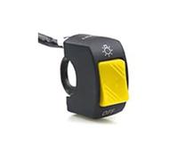 Motorbike Ignition Starter Button 22mm Motorcycle Switch Push Button 12V Button Connector Handlebar Switch For ATV Electronic Bike For Scooter Motorbike Parts Accessories(Yellow)