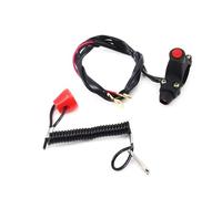 Motorbike Ignition Starter Button 7/8 Inch 22mm 1PC Motorcycle Boat Tether Lanyard Emergency Kill Stop Engine Switch Push Button For Pocket Bike ATV Quad Motorbike Parts(Black)