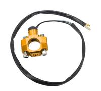 Motorbike Ignition Starter Button Compatible With 22mm Motorcycle Spotlight Power Switch Scooters Stop Start Kill Button Universal Accessories Motorbike Parts(Yellow)