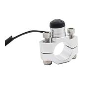 Motorbike Ignition Starter Button Compatible With Motorcycle CNC Universal Engine Stop Start Kill Switch Momentary Push Button Switch Motorcycle Parts(White)