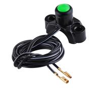 Motorbike Ignition Starter Button Diameter 6 Mm Universal Motorcycle Kill Switch Engine Stop Start Button For ATVs Quad Dirt Bikes Handlebar Mount Moteur D'interrupteur(Green)