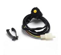 Motorbike Ignition Switch Keys ATV Motorcycle Quad Start Horn Kill Off Stop Button Key Lgnition Lock Set Complete(Yellow)