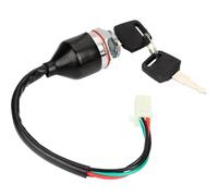 Motorbike Ignition Switch Waterproof Ignition Barrel Key Switch 2 Keys 4 Pin Block Connector For ATV Mini Moto Pit Dirt Bike Buggy 4 Wheel Motorcycle Scooter Key Ignition