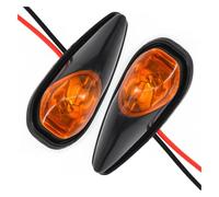 Motorbike Indicators 2 Pcs Motorcycle Turn Signal Indicator Blinker Lamps Side Marker Lights 12V LED Lamps Mini Universal Motorcycle Parts