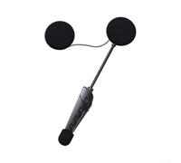 Motorbike Intercom Headset featuring 2-Way Radio Function and Noise Cancellation - Waterproof Gear for Solo or Group Riding 13x10x3.8cm
