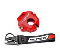 Motorbike Key Chain Key Case For HON@&DA NC750X NC 750X NC750 X DCT 2013-2023 2021 2022 Motorcycle CNC Key Cover Case Shell Embroidery Badge Keyring Keychain(Red,B)