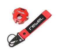 Motorbike Key Chain Key Case For HON@&DA Rebel CM1100 REBEL 1100 1100T DCT Motorcycle Aluminium Accessories Key Cover Case Shell Keychain Keyring Key Chain(B Red)
