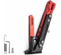 Motorbike Kickstands for Honda Goldwing 1800 F6B GL1800,Aluminum Alloy Adjustable Side Foot Stand Support Holder Parking Fittings Parts Accessories,Red
