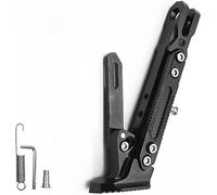 Motorbike Kickstands for Peugeot Vogue/V Clic 2007 2008 2009 2010 2011 2012 2013-2016, Adjustable Foot Side Stand Springs Bolts Support Holder Parking Accessories,Black