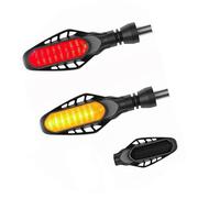 Motorbike light Motorcycle Brake Tail Light Stop Light License Plate Tail Light Rear For KAWASAKI For Ninja 400 300 650 Z250SL 250R Z300(Black- Silver)