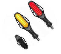 Motorbike light Motorcycle Brake Tail Light Stop Light License Plate Tail Light Rear For SUZUKI SV650 Vstrom 650 V Strom SV400 GSF650 SV1000(Black- Silver)