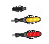 Motorbike light Motorcycle Tail Light Running Brake Lights Turn Signal Lamp License Plate For BMW K1600GT K1600B K1600GTL C650 C650GT(Black- Silver)