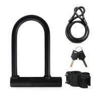 Motorbike Lock Security Anti Theft Convenient Bicycle Accessories Security Lock Reinforced with Key U-Shaped Motorbike Motorcycle Chain and Padlock(2)