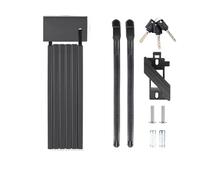 Motorbike Lock Security Foldable Bike Lock Key Strong Security Anti-Theft Bicycle Password Heavy Chain Cable Padlock Motorcycle Motorcycle Chain and Padlock(95cm-3Key Black)