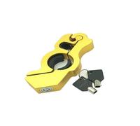 Motorbike Lock Security Motorcycle Chain and Padlo Moto Safety Locks Motorcycle Handlebar Lock Fit Grip Street Security Scooter Auto Theft Protection(Light Golden)