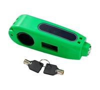 Motorbike Lock Security Motorcycle Chain and Padlo Motorcycle Handlebar Lock Cycling Helmets Brake Anti-Theft Grip Bicycles Security(Green)