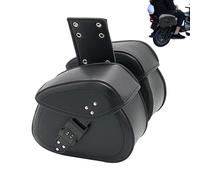Motorbike Luggage Bag - Rear Cargo Saddle Design, Expandable Travel Organizer Pack, Heavy Duty Riding Companion, Motorcycle Saddlebags | Outdoor Touring Accessory for Electric Vehicle Scooter Adventur