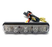 Motorbike Mini Stop Taillight LED Brake Running Light Tinted Lens 12 Volt to fit Café Racer Sports Bike Custom Chopper Chop Back End Flush Mount Tail Tidy