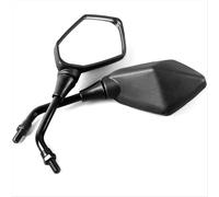 Motorbike Mirror 2Pcs Pair 8mm 10mm Motorcycle Mirror Scooter E-Bike Rearview Mirrors Electromobile Back Side Convex Mirror Motorcycle Rearview(10mm)