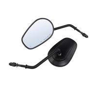 Motorbike Mirror 8mm Motorcycle Rear View Side Mirrors For Touring For Road For King For Fatboy For Sportster Xl883 1200 For Forty For Eight For Dyna(Matte Black)