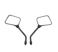 Motorbike Mirror Black Square Dual Sport Motorcycle Mirrors Side Mirrors For All Motorcycle 2Pcs Pair Motorcycle Rearview