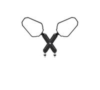 Motorbike Mirror For M8 M10 Bolt Handlebar Mirror Universal Emark Motorcycle Rearview Mirrors Foldable 360° Adjustment