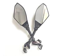 Motorbike Mirror For Suzuki Motorcycle LED Side Mirrors With Turn Signal Indicator 10mm Rearview Mirrors Motorcycle Rearview