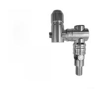 Motorbike Mirror Mount Adaptor 10mm Thread Aluminum Height Increasing Bracket 360 Rotation Handlebar Extension for Sports Bike Dirt for quad Scooter Fit(Silver)