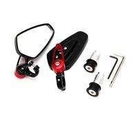 Motorbike Mirror Set Motorcycle Bar End Mirror For MT-03 MT-07 MT-09 MT-10 MT-25 MT03 MT07 MT09 MT10 MT25 MT 03 07 09 10 25 Rearview Rearview Mirrors(Red)