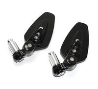 Motorbike Mirror Set Motorcycle Bar Handlebar End Mirrors For Suzuki GSXR600 GSXR750 GSXR1000 Rearview Side Wing Mirror Reduce Vibration Rearview Mirrors(Black)