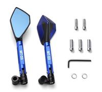 Motorbike Mirror Set Motorcycle Rearview Side Mirror For MT-03 MT03 MT 03 2015 2016 2017 2018 Rear View Mirrors Provide Clear Vision Rearview Mirrors(Blue)