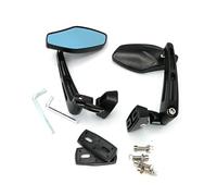 Motorbike Mirror Set Motorcycle Rearview Side Mirror For Suzuki GSXR 600 750 1000 Rear View Mirrors Provide Clear Vision Rearview Mirrors(Black)